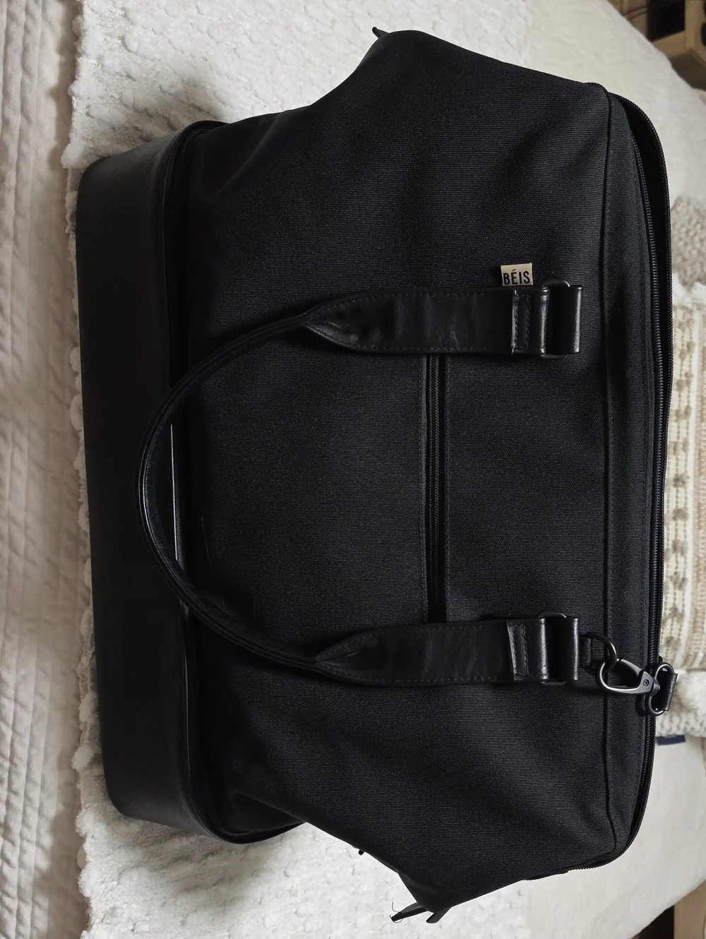 BEIS Black Weekender Bag